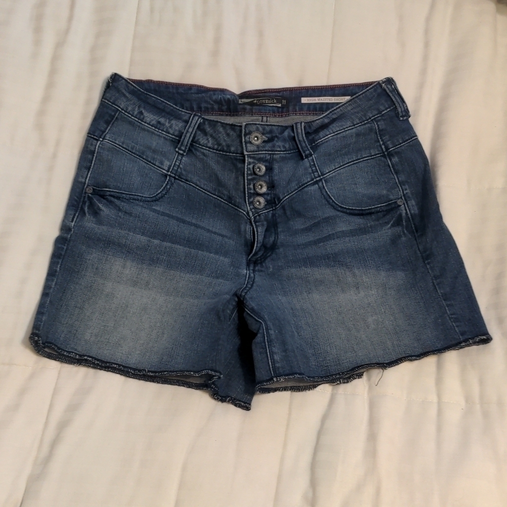 lovesick High waisted cutoff jean shorts size 11